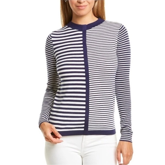 J McLaughlin Cluny Stripe Sweater Size XL - Picture 1 of 6